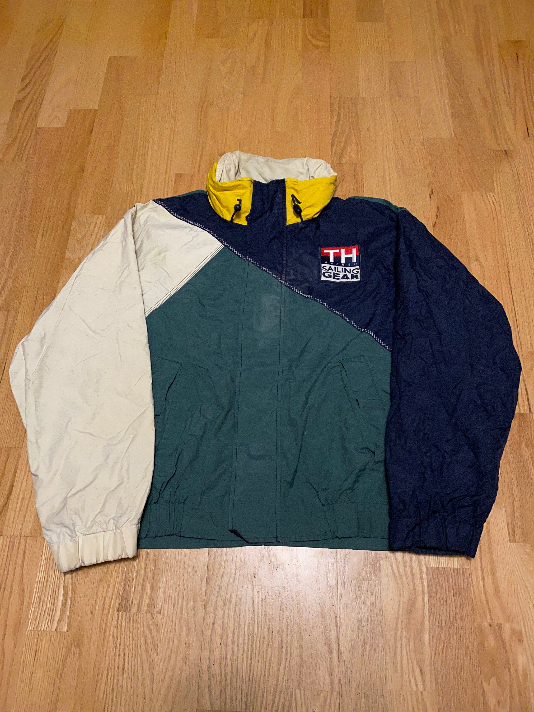 Vintage Hilfiger Sailing Gear Navy Blue Green - Etsy