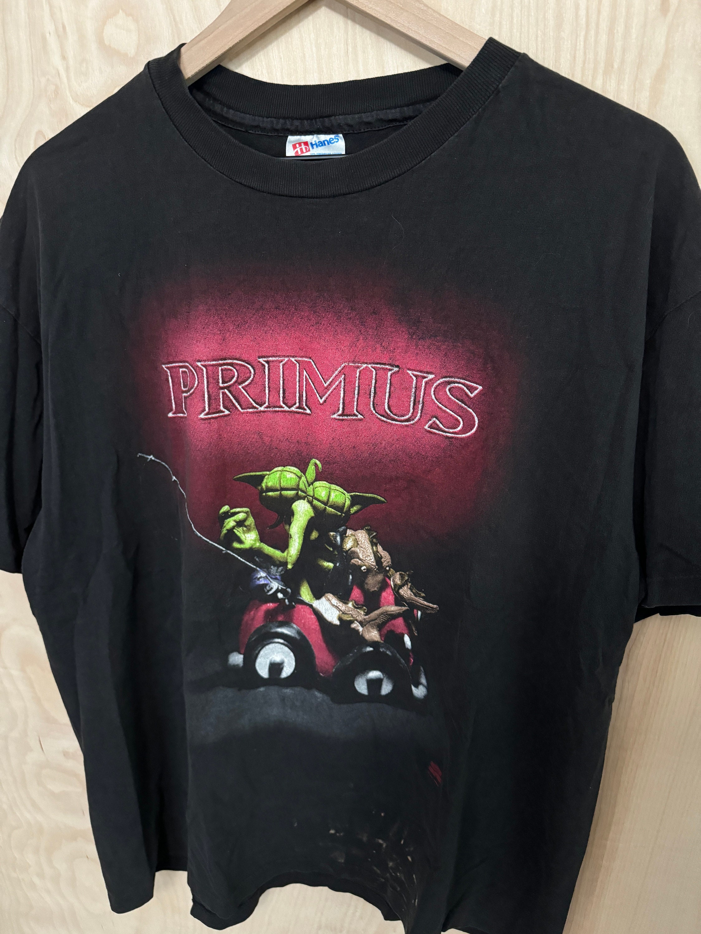 Vintage Primus 1993 Cheesy Home Video Black Cotton T Shirt Size XL