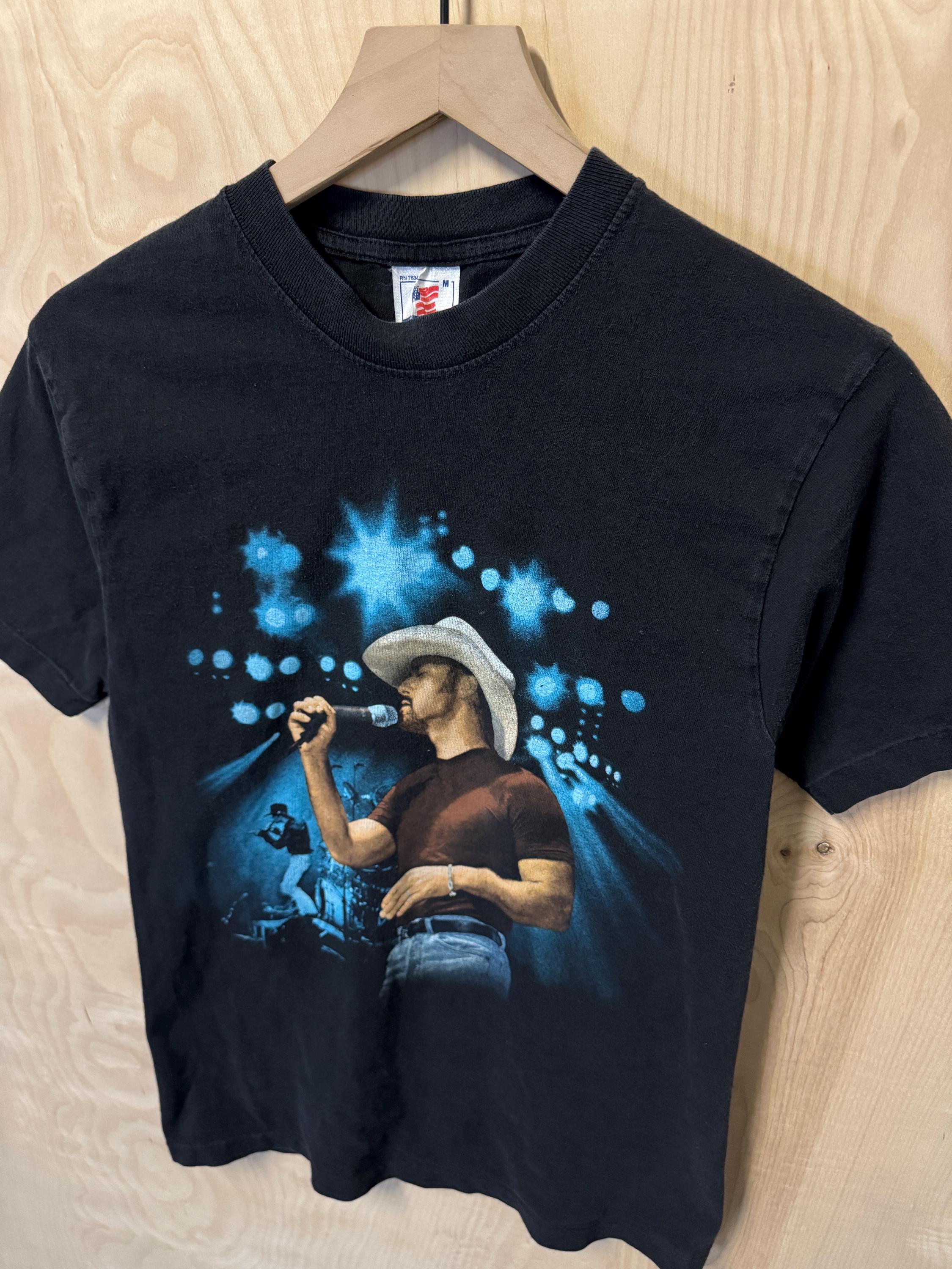 Vintage 90s Tim Mcgraw Double Sided Graphic Black Cotton T Shirt