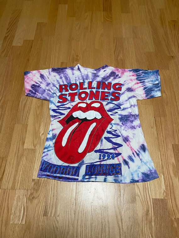 Vintage 90s Rolling Stones Voodoo Lounge Tour Parking Lot Tie Dye