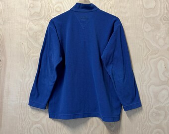 Vintage 90s Patagonia Micro D Luxe Blue Polyester Fleece Half Zip
