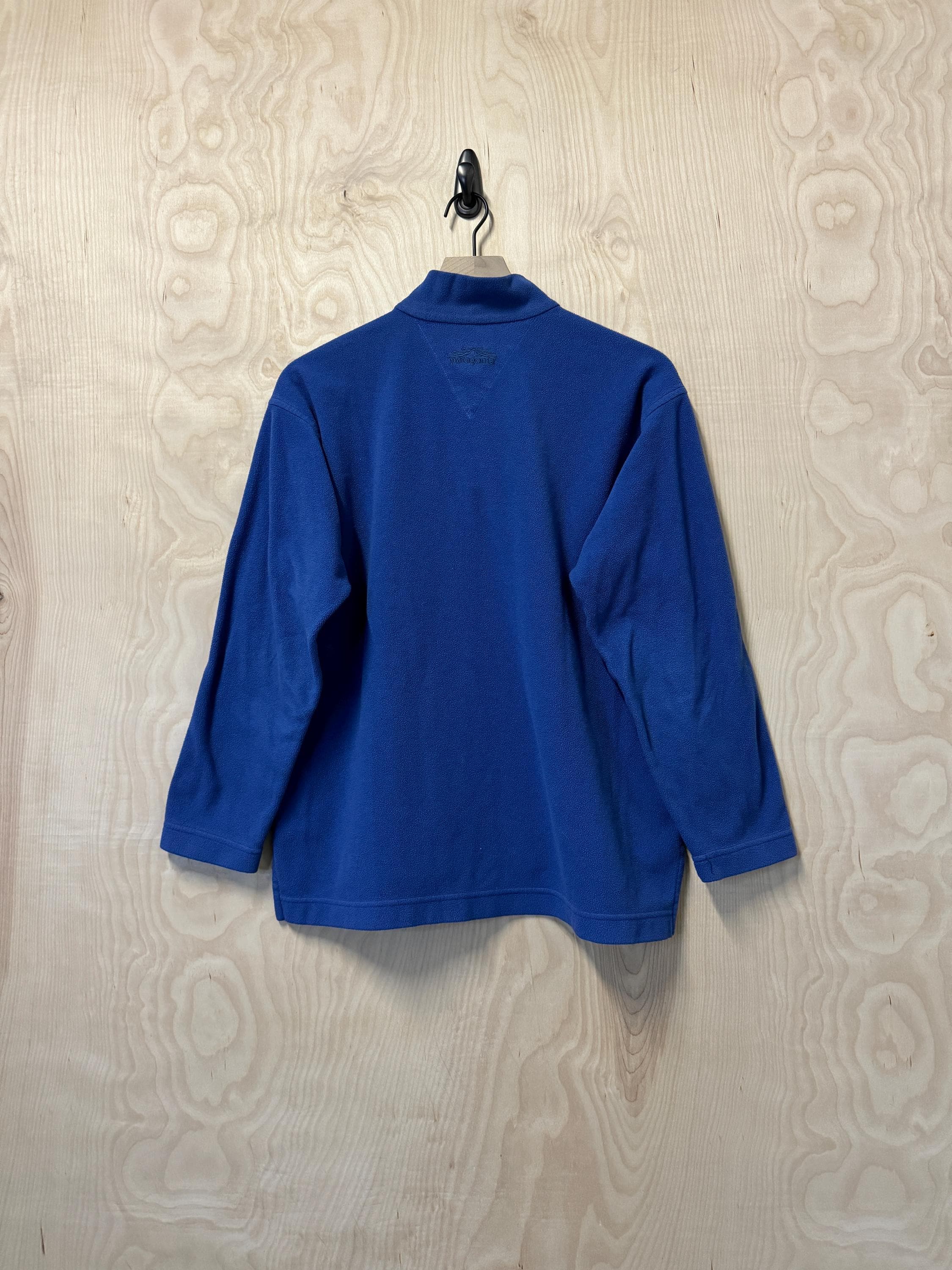 トップス 90s patagonia micro D-luxe crew Vintage 90s Patagonia Micro D Luxe Blue Polyester Fleece Half Zip
