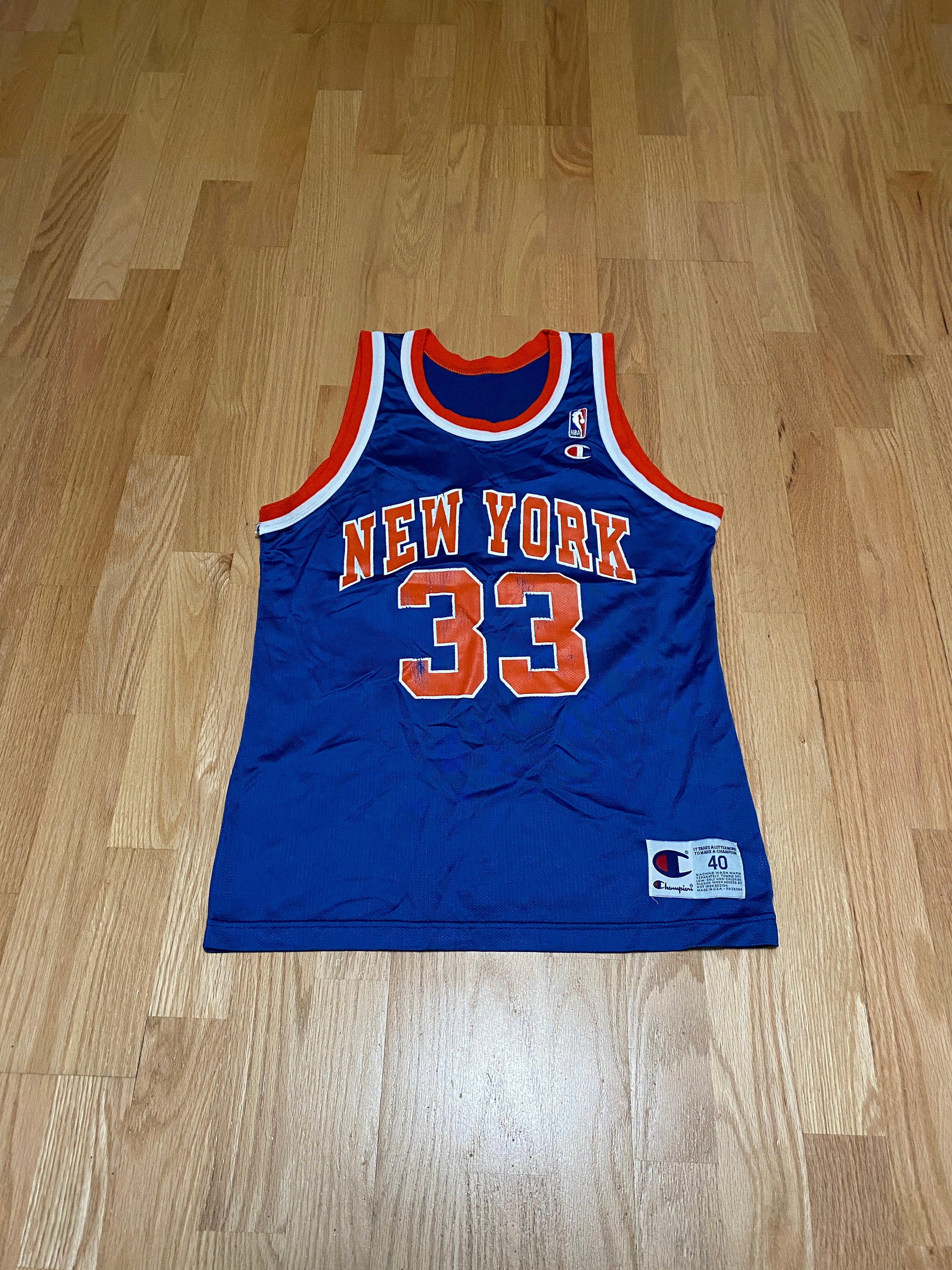 Vintage Larry Johnson New York Knicks Champion Jersey 48 XL