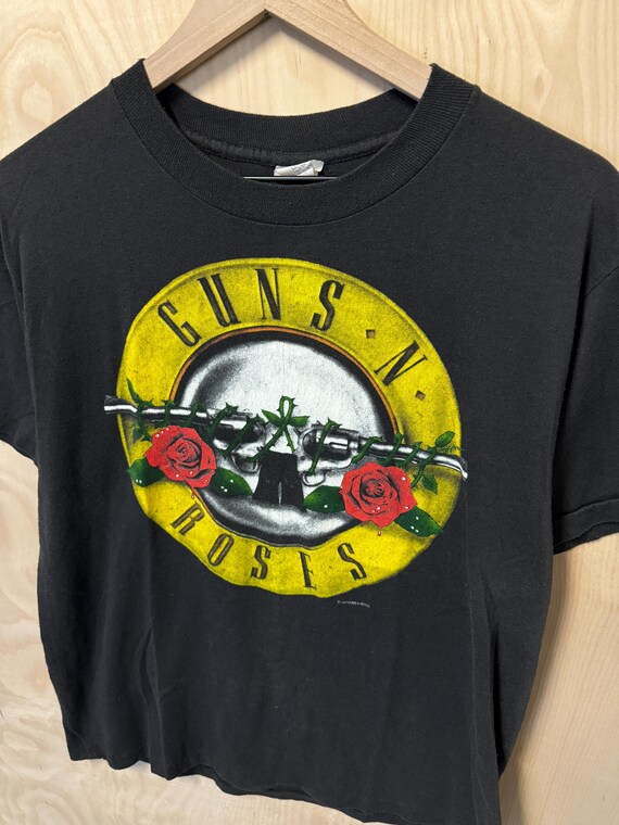 Buy Vintage 80s Guns N Roses Was Here Double Sided Graphic Black T 