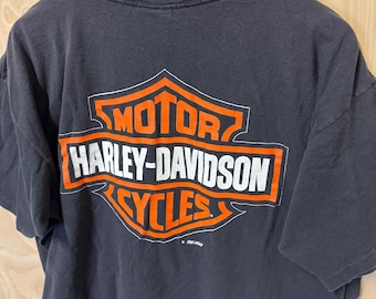 Vintage 90s Harley Davidson off the Scale Earth Double Sided
