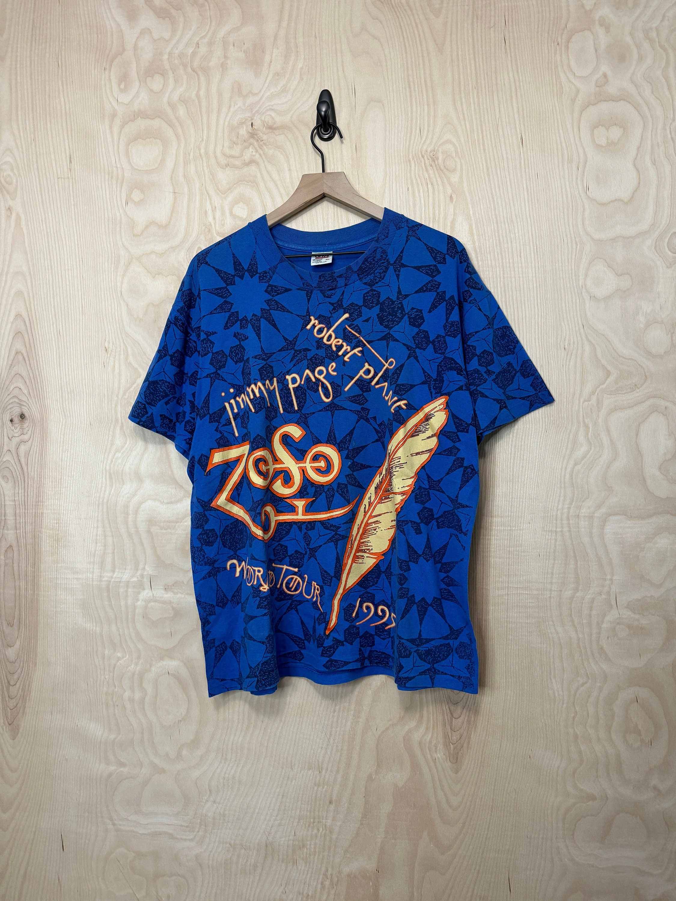 Vintage Led Zeppelin Robert Plant Jimmy Page World Tour 1995 Vintage Led Zeppelin Robert Plant Jimmy Page World Tour 1995