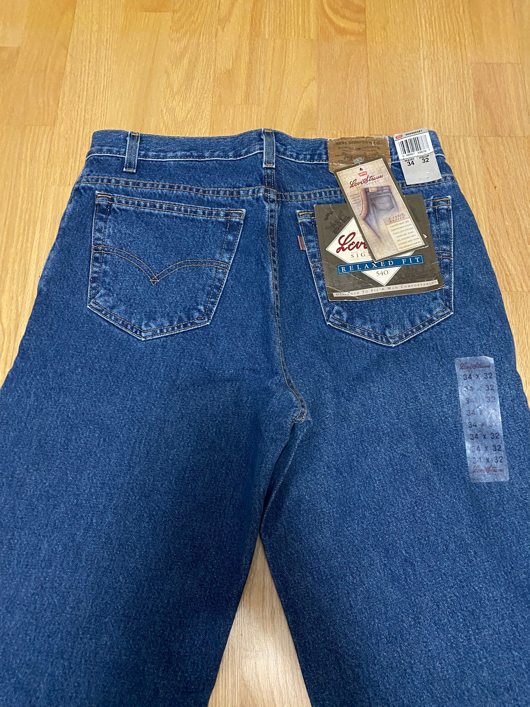 Vintage 1995 NWT Levis 540 Gold Tab Medium Wash Blue Jean size | Etsy