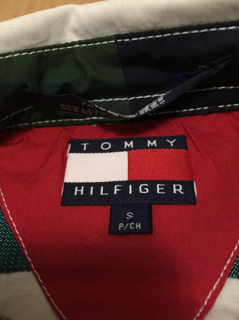 Vintage Tommy Hilfiger Sailing Gear White Green Red Color | Etsy