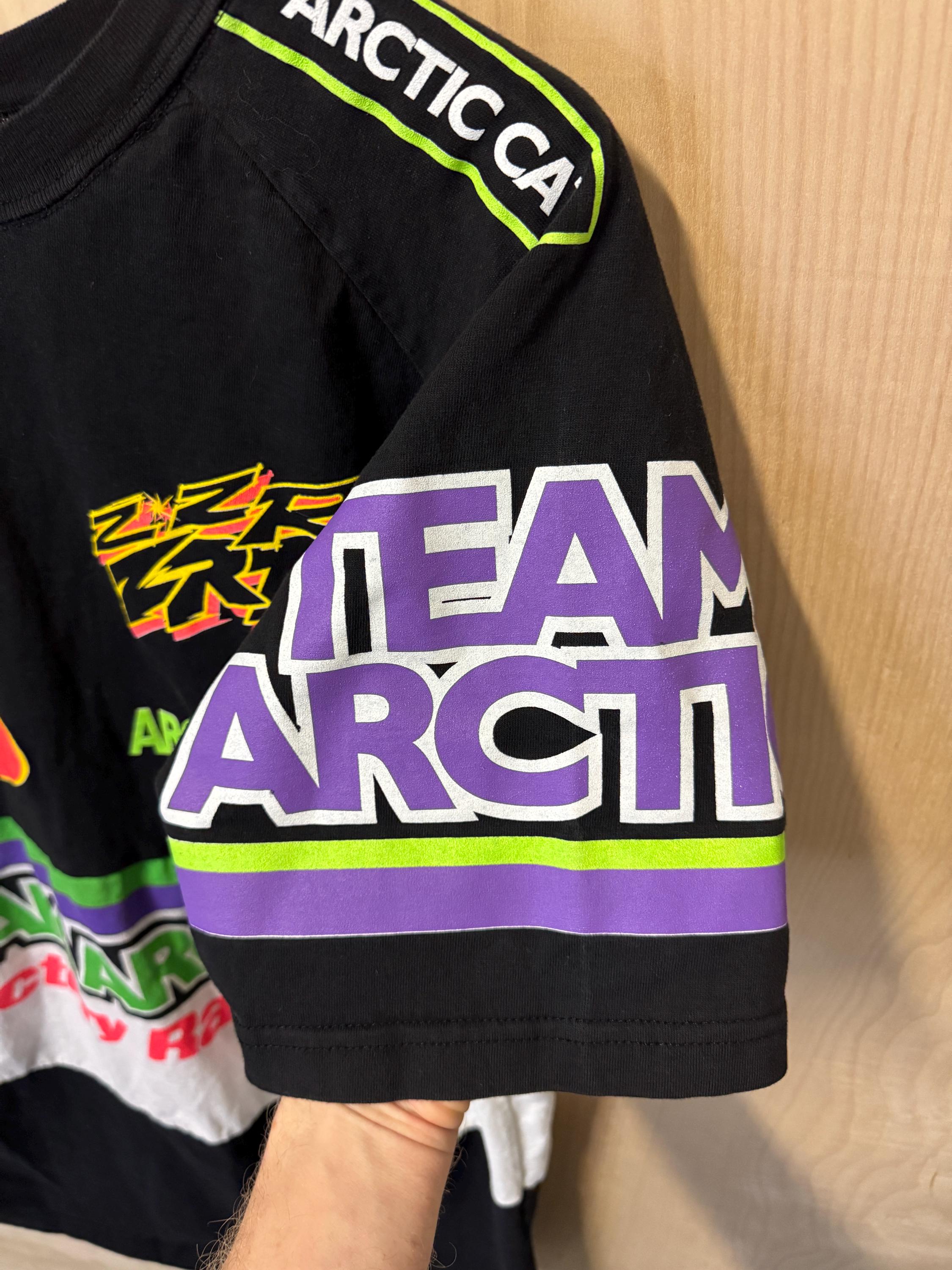 希少 90s TEAM ARCTIC CAT RACING VINTAGE T Vintage 90s Arctic Cat Team Arctic Factory Racing All Over