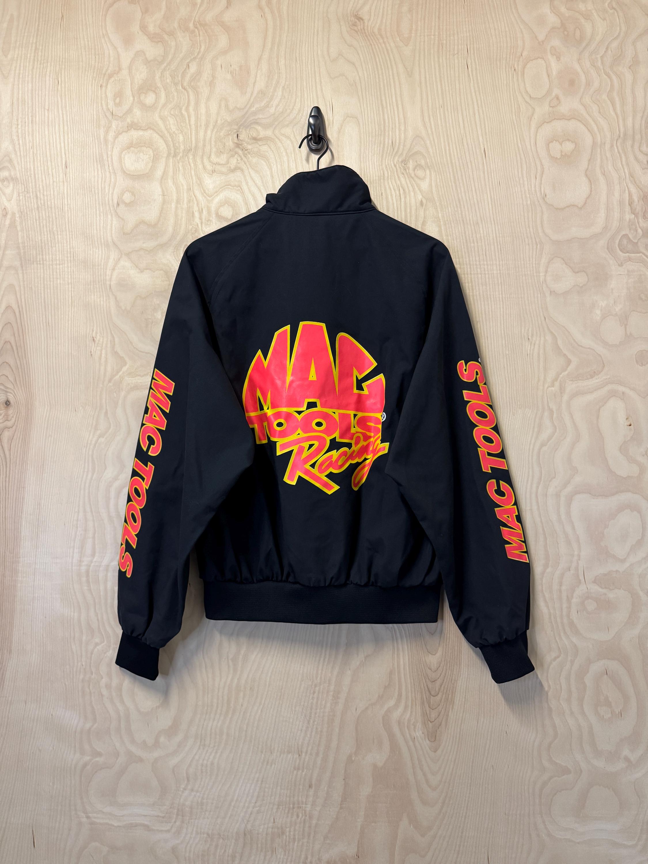 Vintage 90s Mac Tools Racing Neon Graphic Swingster Black