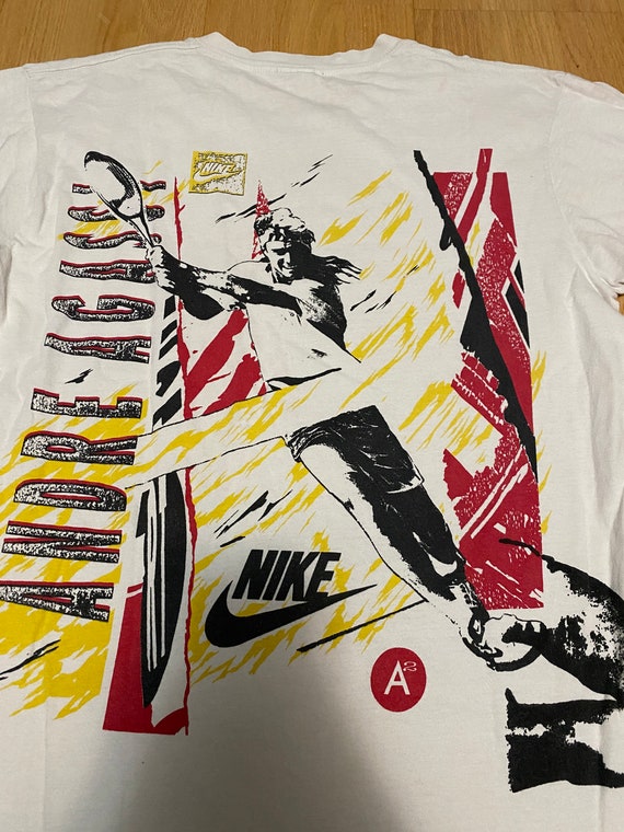 democratische Partij het beleid Moeras Vintage 90s Nike Andre Agassi Challenge Court White Double - Etsy