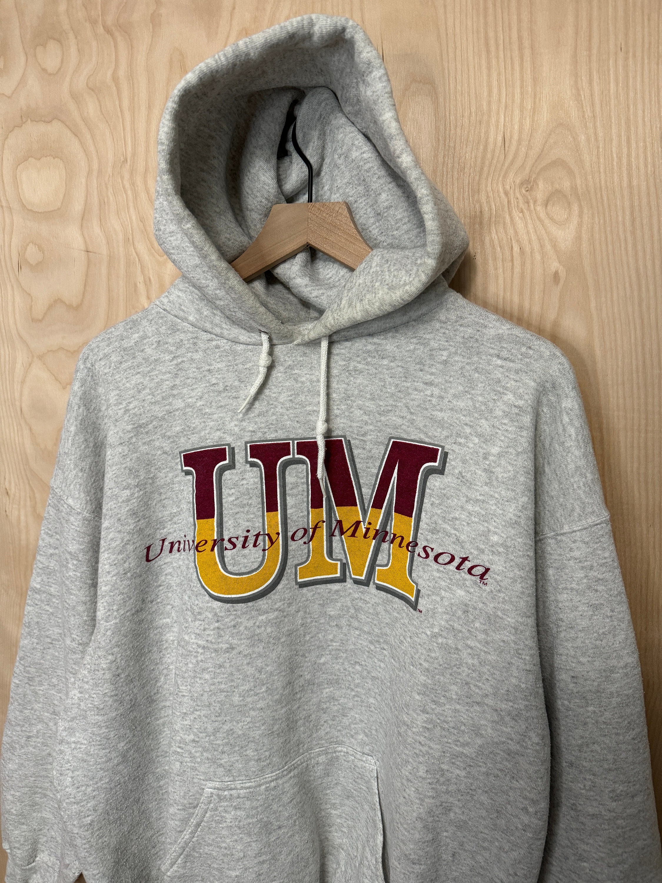 Vintage 90s University of Minnesota Spell Out Graphic Gray