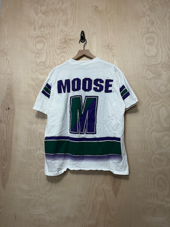 Vintage 90s Minnesota Moose Salem IHL Double Side… - image 4