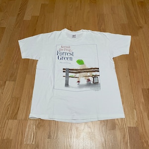 Vintage Kermit the Frog is Forrest Green Single Stitch White