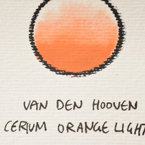 van den hoven Ceriumsulfid orange helle Einpigment seltene Erden Aquarellfarbe PO78 medium Bild 5