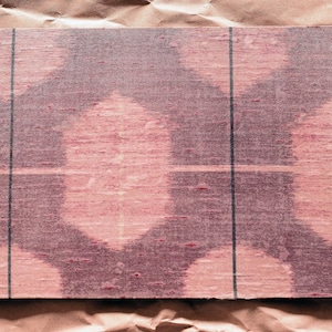 Pink Japanese wool eco mouse pad upcycled kimono purple maroon yellow fabric zero waste sustainable mouse mat cork PC