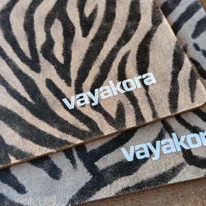 Zebra pattern eco mouse mat pad zero waste ecological for PC apple computer sustainable natural cork designer limited edition black white