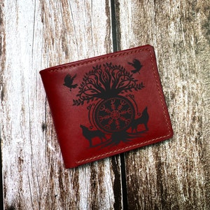 High Quality Genuine Leather Men Wallets Cool Dragon Warrior Printing Short Card Holder Purse Luxury