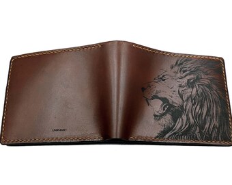 Lion Wallet Etsy