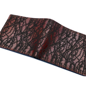 Horror Muster Leder Herren Brieftasche, Black Thor Halloween Portemonnaie, Geschenk für Männer, Jubiläum Ledergeschenk, Halloween-Stil Geschenk