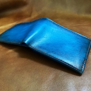 Cartera de cuero personalizada hecha a mano para hombre, billetera genuina de primera calidad para él, regalo de cuero de estilo lujoso para papá, ideas para regalos de aniversario