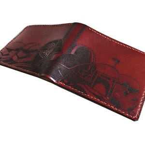 Star Wars Portafoglio Uomo The Mandalorian - Bi-Fold In Finta Pelle Con Stampe, Porta Carte E Banconote - Multicolore, Taglia Unica (11x9 Cm) - 2