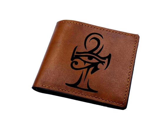 Keychain - Rectangle - Key of life Ankh - Leather Keychain - Rectangle - Key of life Ankh - Leather