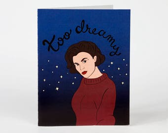 Twin Peaks Card • Audrey (blue)