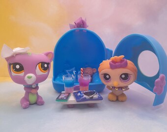 Littlest Pet Shop LPS #815-816 Chat Gouttière Variant - Original Hasbro Neuf