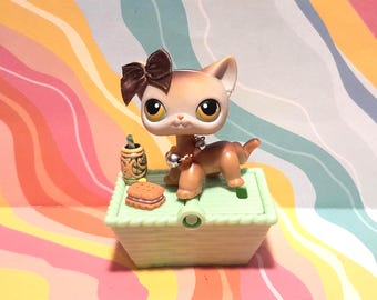 Time To Let Go!! Authentic LPS Shorthair Cat #19 + Extra Accessories