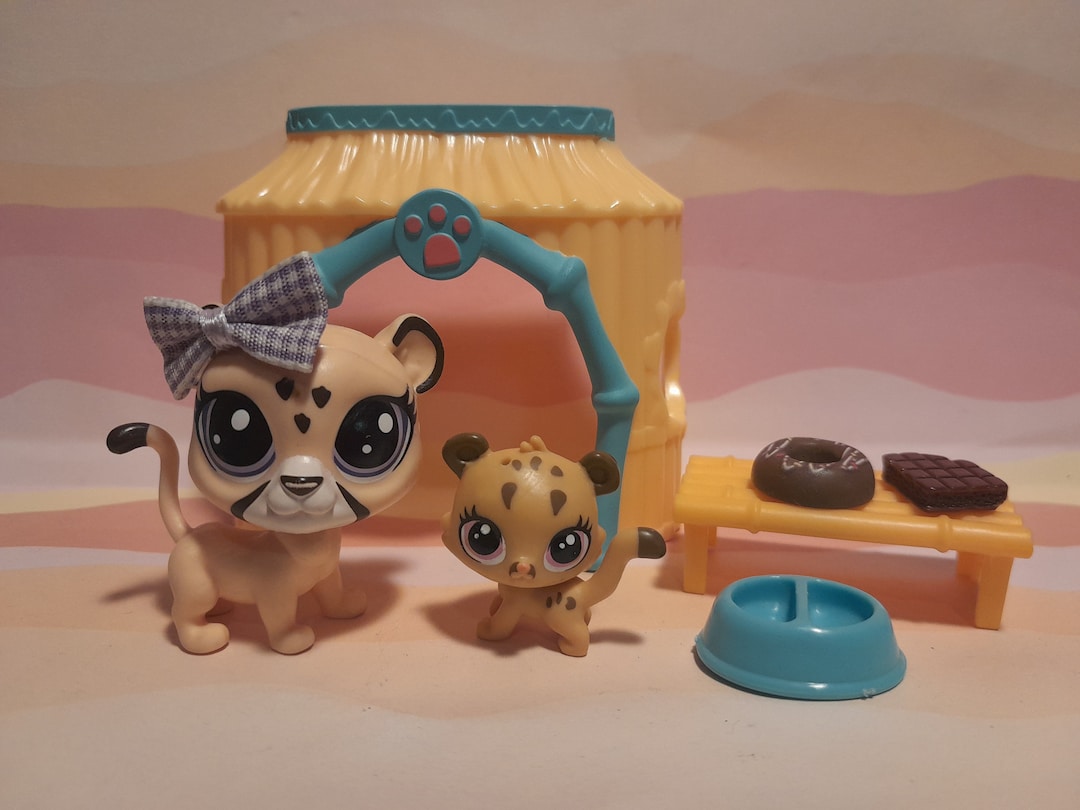 Figurine Littlest Pet Shop HASBRO #2458 - Jaguar India - Authentique - Occasion