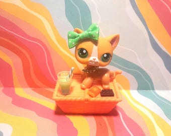 Time To Let Go!! Authentic LPS Orange Shorthair Cat #72 + Extra Accessories