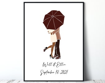 Personalized Couple Prints | Personalized Gift | Wedding Gift | Digital Print