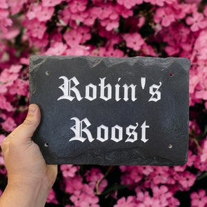 Rustic Slate House Sign 250mm x 170mm | House Name Plates