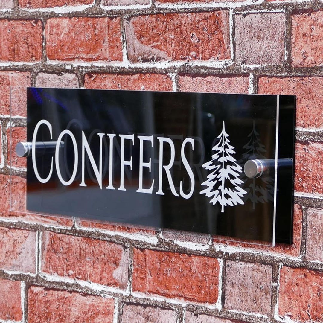 Perspex House Long Perspex House Sign 350mm X 150mm | House Nameplates | Contemporary ...