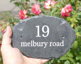 Oval Slate House Sign - 3 Sizes available