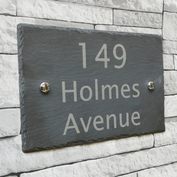 Slate House Sign | Slate House Names | Slate House Plaque | Slate Name Plates | House Name Plates | Rustic Slate House Signs | House Sign UK