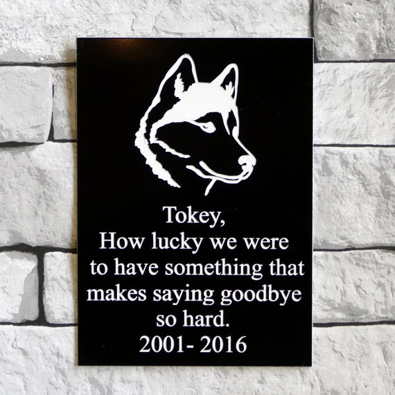 dog memorial signs