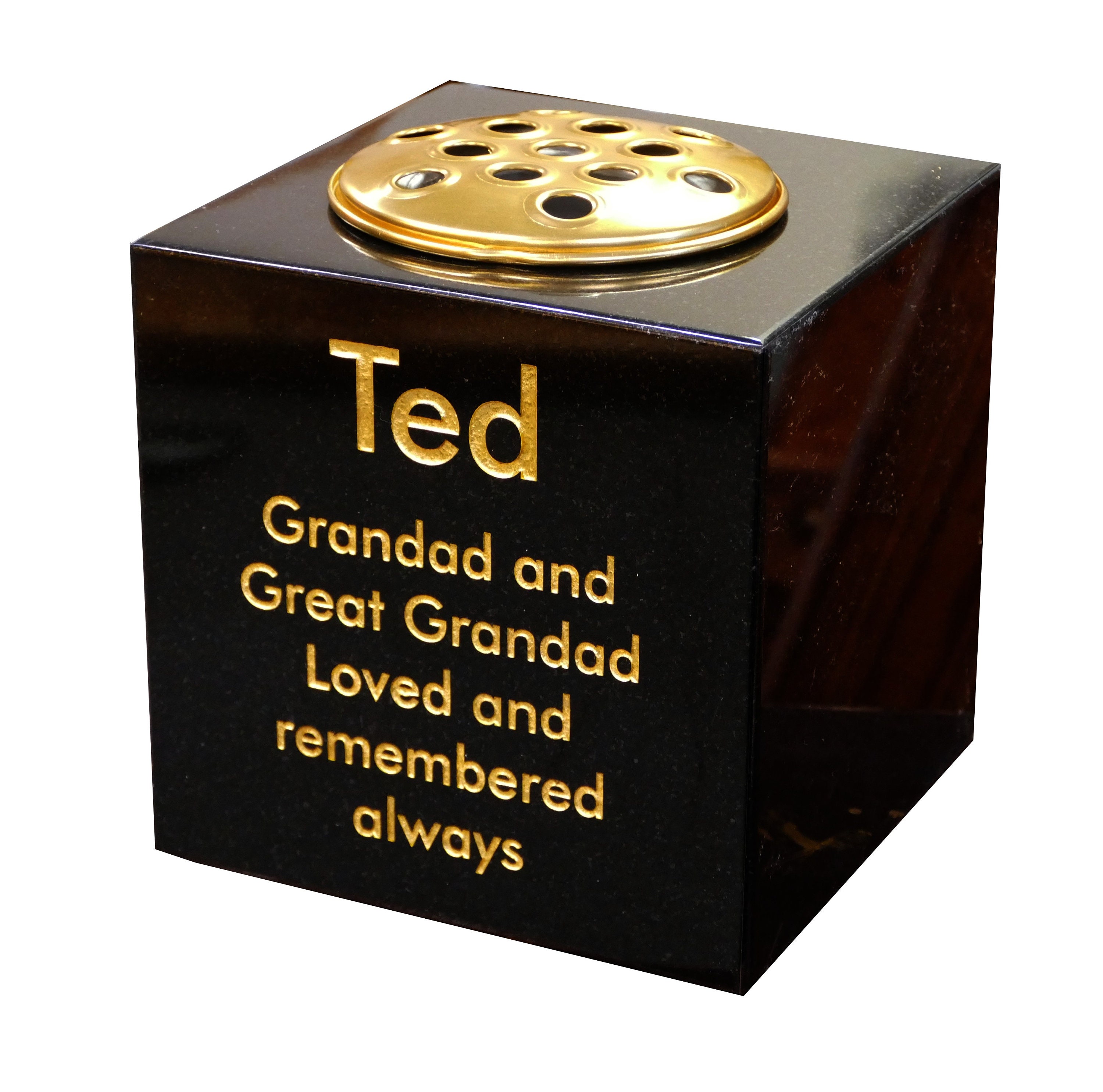 Granite Memorial Vase Crematorium Vase Memorial Vase UK Etsy UK