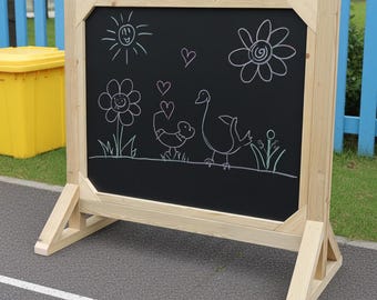 Outdoor Wooden Chalk Board - Early Years Learning