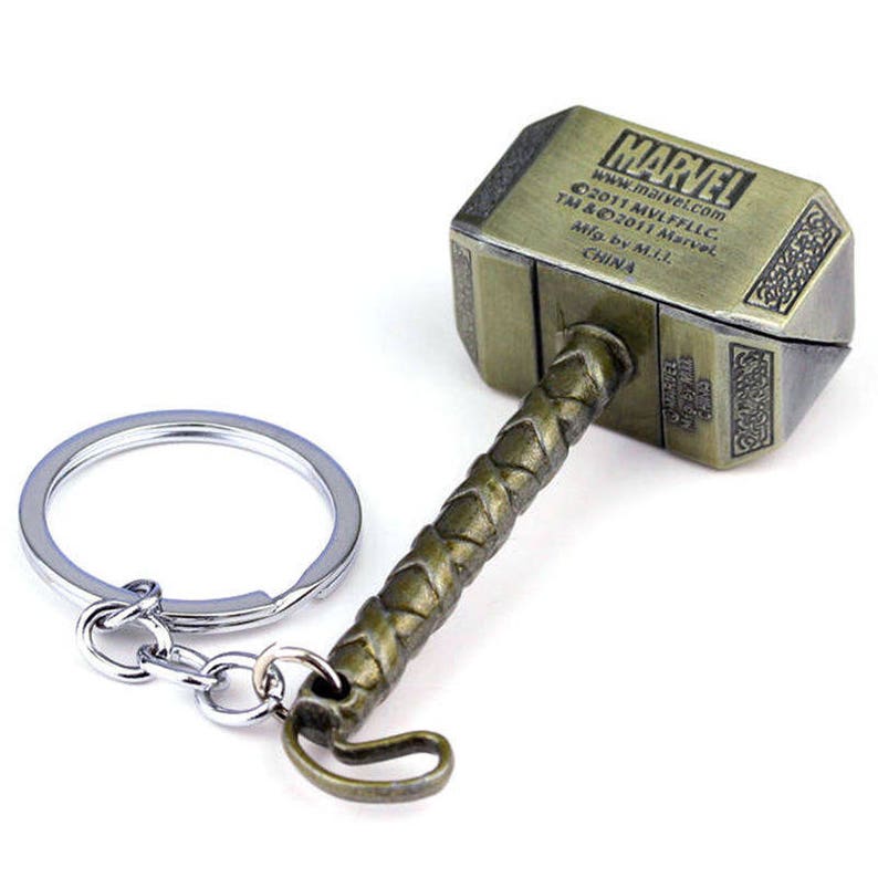Thor Hammer Keyring Marvel Avengers Mjolnir Norse Etsy