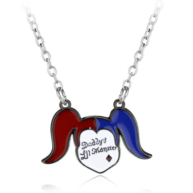 Harley Quinn 2piece Jewellery Set Collar y Llavero Etsy