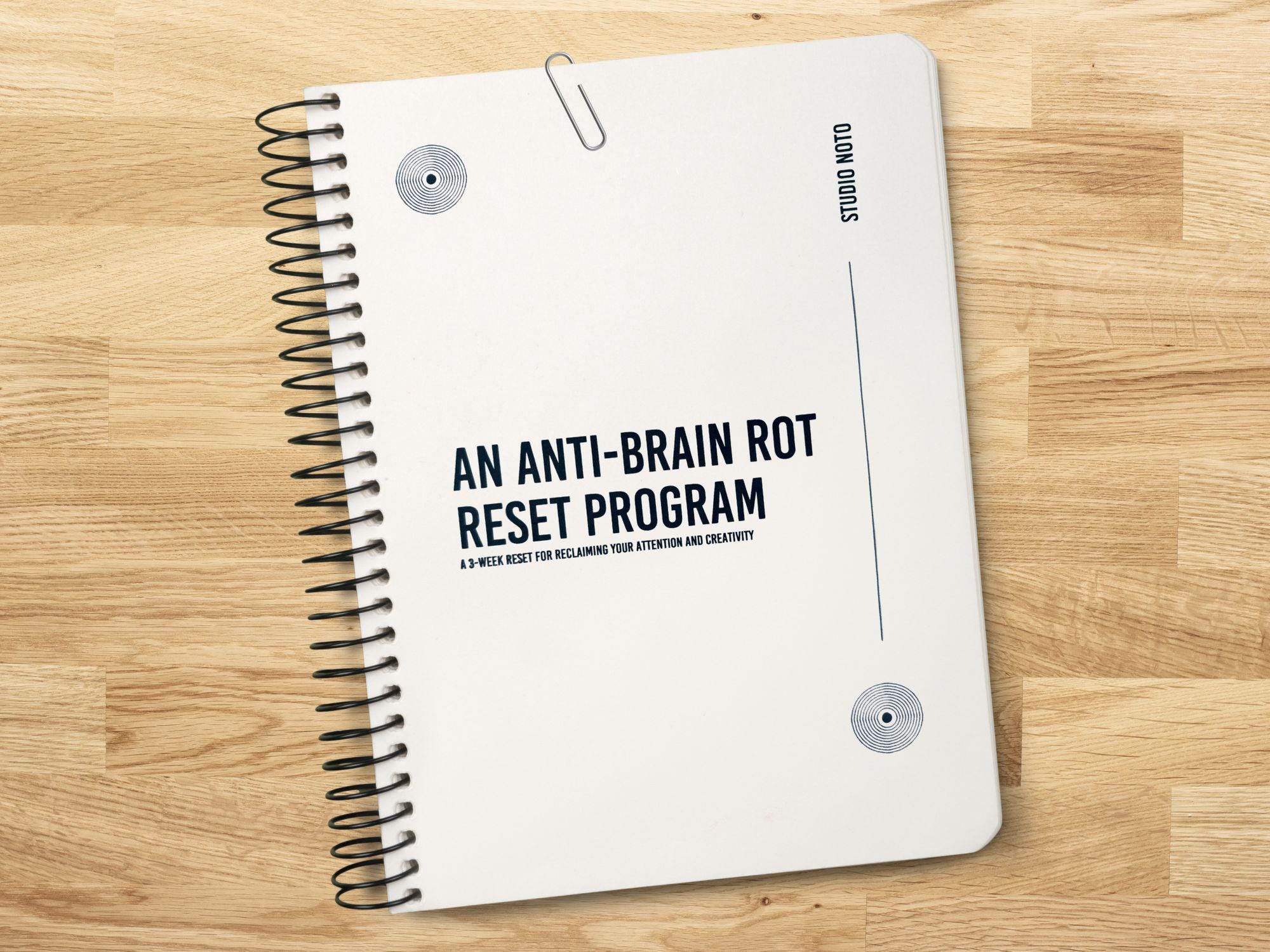 Printable Anti-brain Rot 3 Week Journal (habits, Rituals, Reflection ...