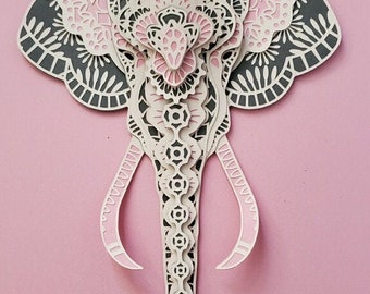 Download Layered Elephant Svg Etsy