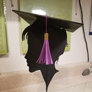 Graduation Silhouette Centerpiece SVG File by Cindy Duke - Etsy