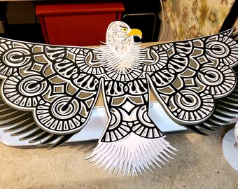 Download 3D Eagle Mandala Svg Design - Layered SVG Cut File