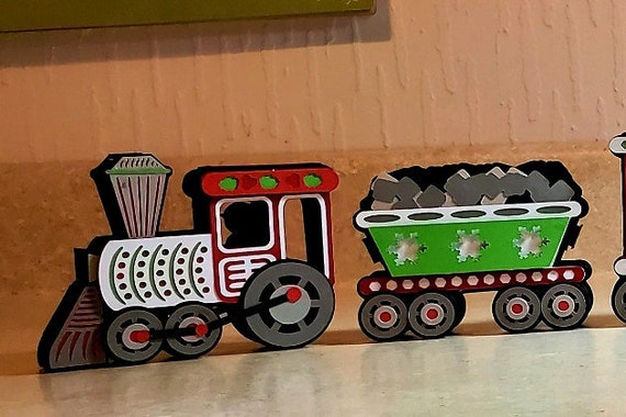 Download Christmas Train Layered Svg File Etsy