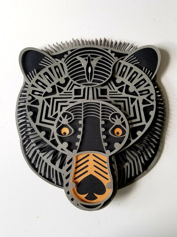 Download Mandala Layered Bear SVG File by Cindy Duke | Etsy