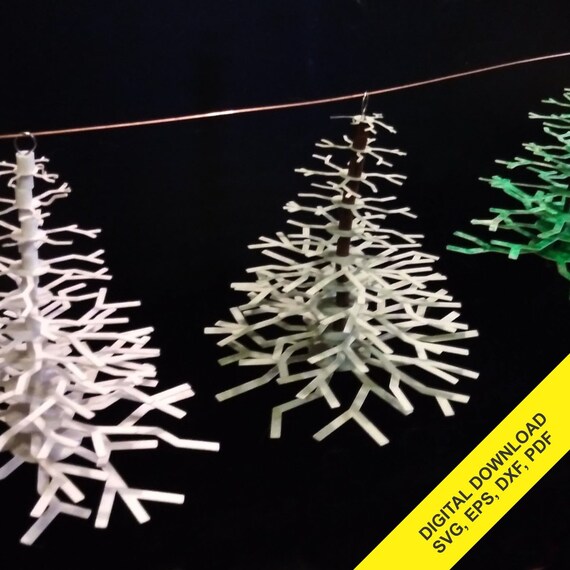 Paper Wire Christmas Tree Ornament