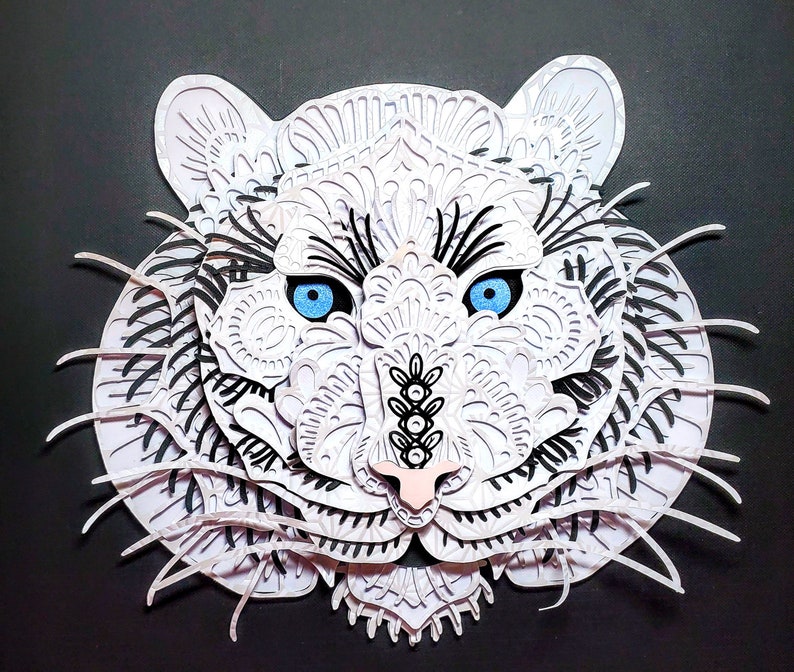 Download Mandala Layered Tiger Svg File By Cindy Duke Kits How To Stamping 330 Co Il